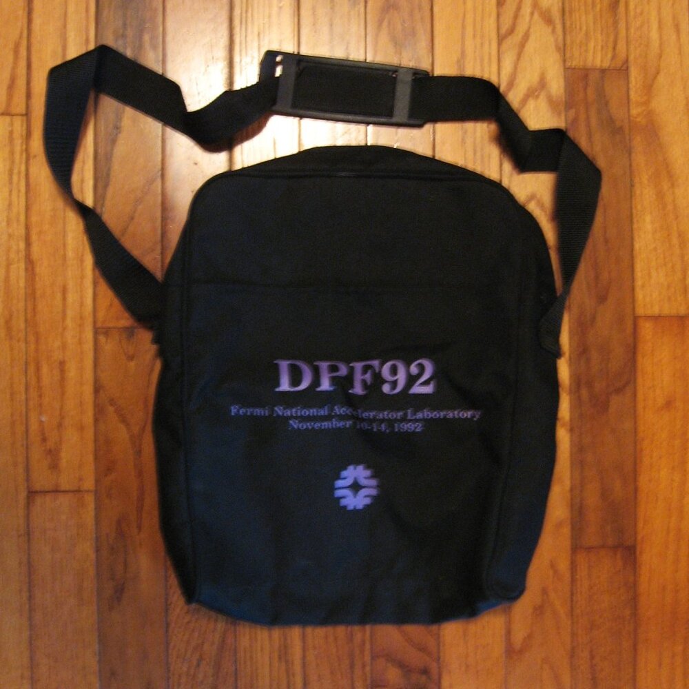 Fermilab DPF 92 document carrier Shoulder Bag November 10-14 1992